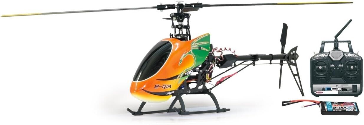 ELICOTT.JAMARA 031592 - E-Rix 450 Carbon RTF Gas Destra No Pre-Volado - 6 CANAL
