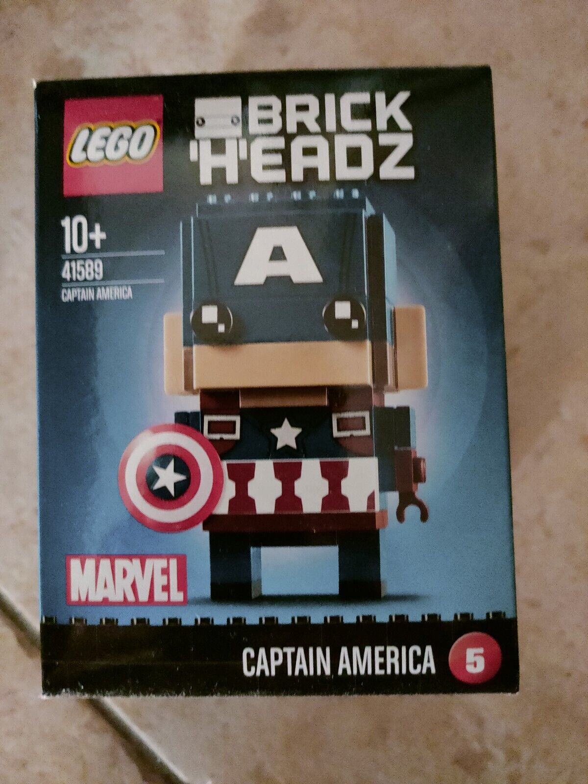 LEGO 41589 BRICKHEADZ SUPER HEROES CAPTAIN AMERICA 2017 Capitan Brick Headz