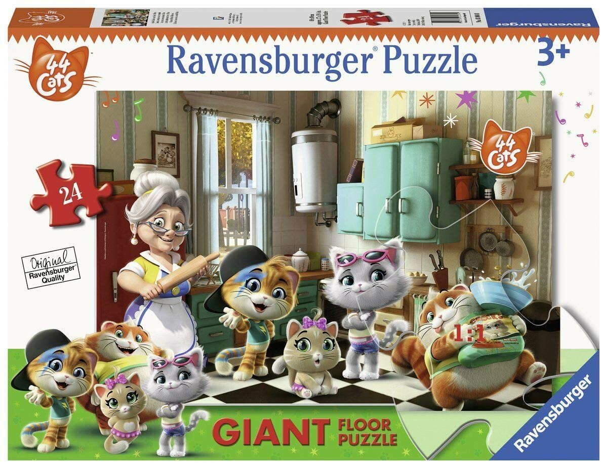 RAVENSBURGER 24 PEZZI GIANT 44 GATTI : IN CUCINA CON NONNA PINA  69X49 CM  03004