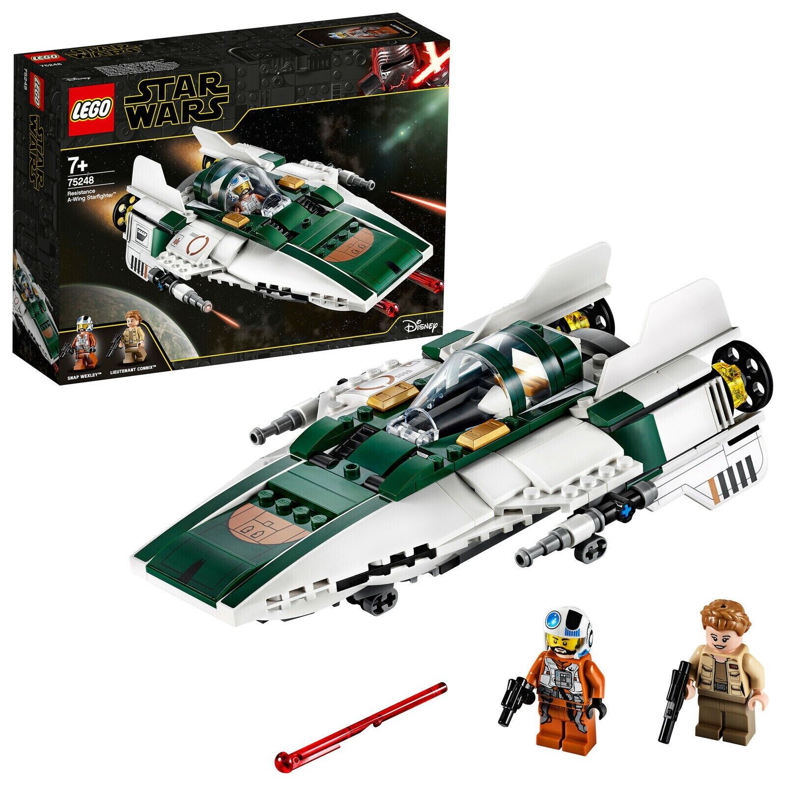 LEGO STAR WARS A-WING STARFIGHTER DELLA RESISTENZA ETA' 7+ PZ 269 ART 75248