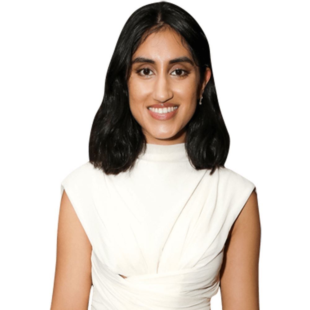 Ambika Mod (White Dress) Half Body Buddy Cutout