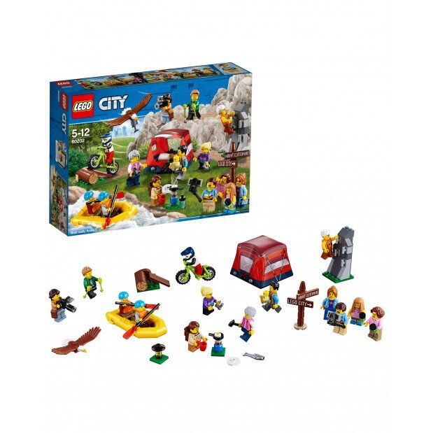 LEGO CITY TOWN PEOPLE PACK AVVENTURE ALL' ARIA APERTA  5-12 ANNI    ART  60202