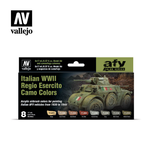 Vallejo Paint Set Italian WW2 Regio Esercito Camo Colors