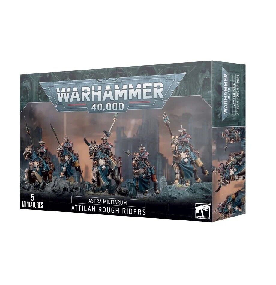 ATTILAN ROUGH RIDERS set di 5 miniature ASTRA MILITARUM warhammer 40k GAMES WORK