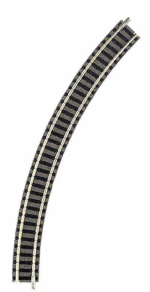 9125 Fleischmann binario curvo con massicciata R2 45 gradi 225,6mm - scala N