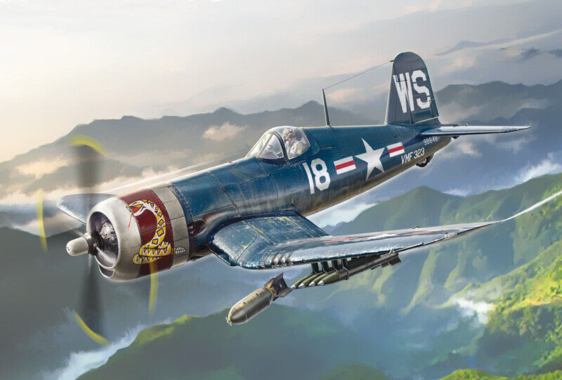 F4u-4 Corsair Korean War 1:72 Plastic Model Kit ITALERI