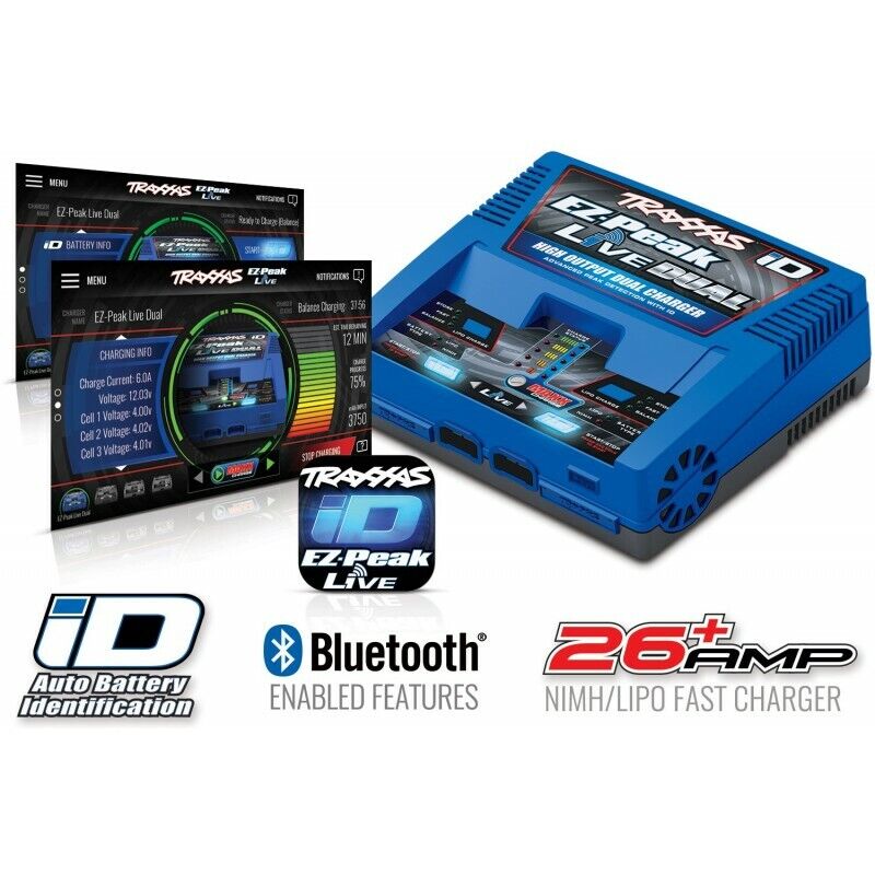TRAXXAs 2973G  caricabatteria EZ-Peak Live Dual traxxas