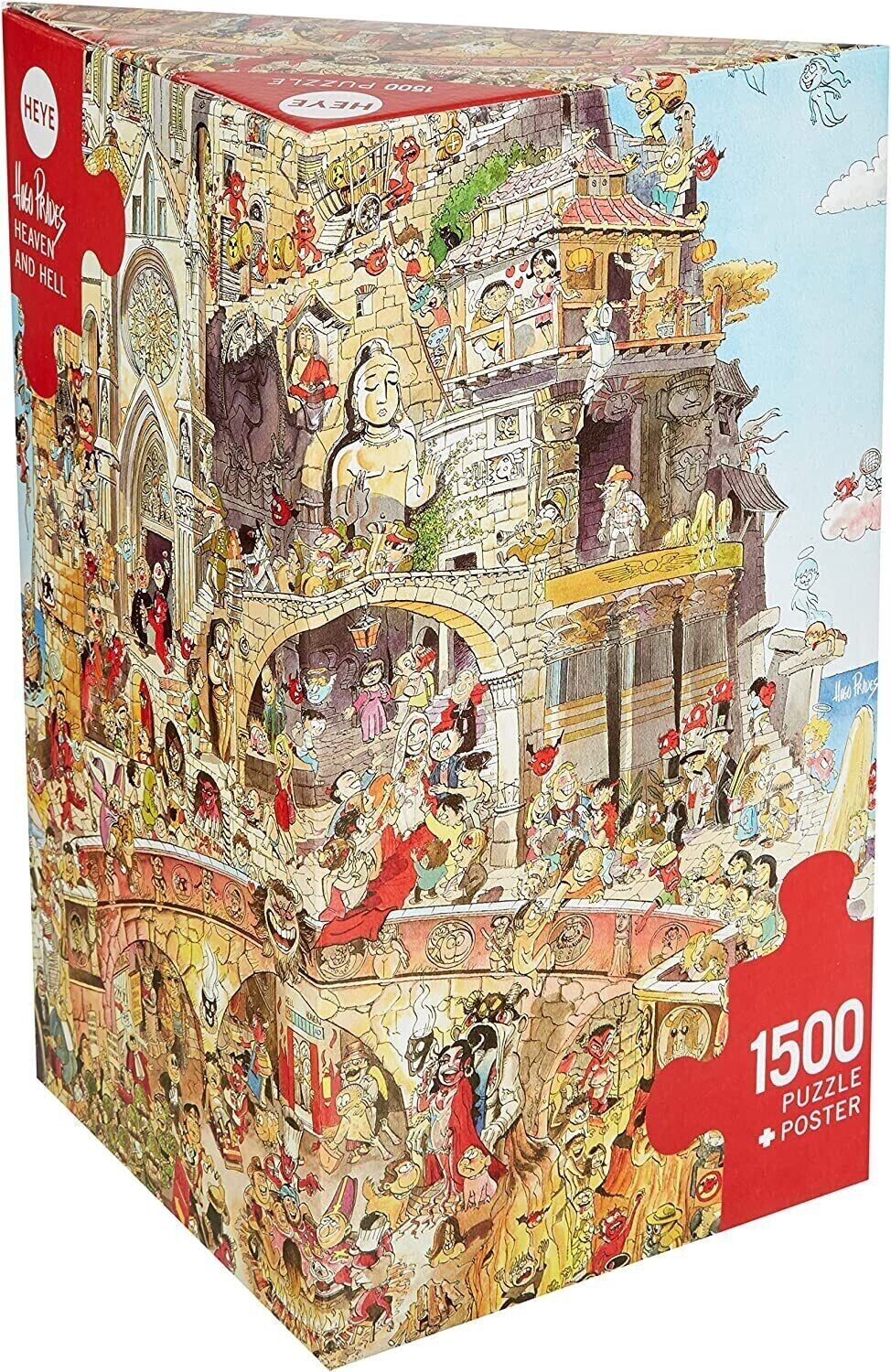 HEYE PUZZLE 1500 PEZZI HUGO PRADES HEAVEN AND HELL + POSTER 60x80cm  ART 29118