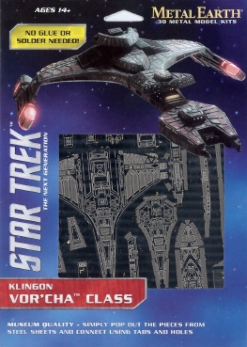 STAR TREK KLINGON VOR'CHA Metal Earth 3D Model Kit