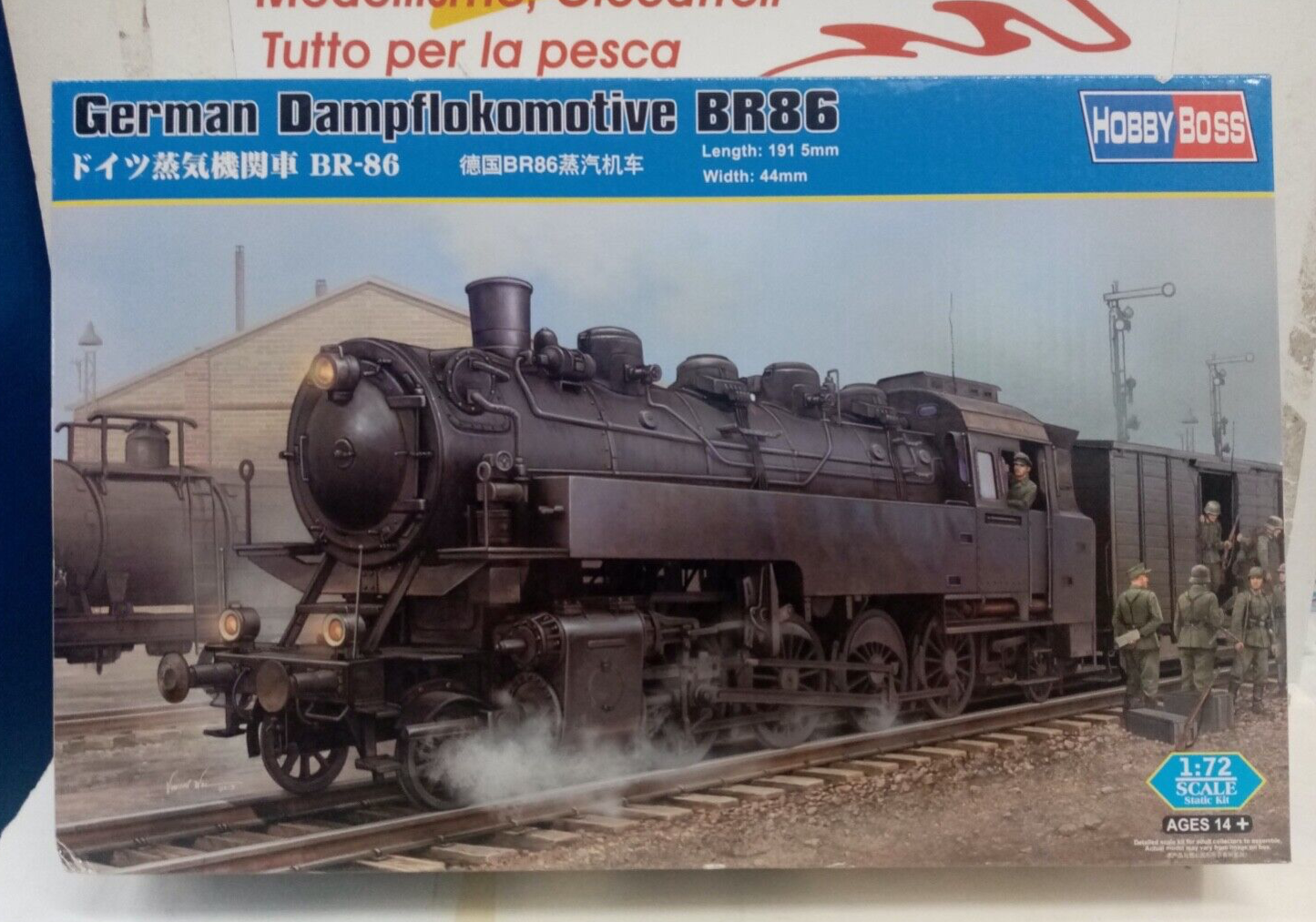HOBBY BOSS  1/72 GERMAN DAMPFLOKOMOTIVE BR 86  ART. 82914