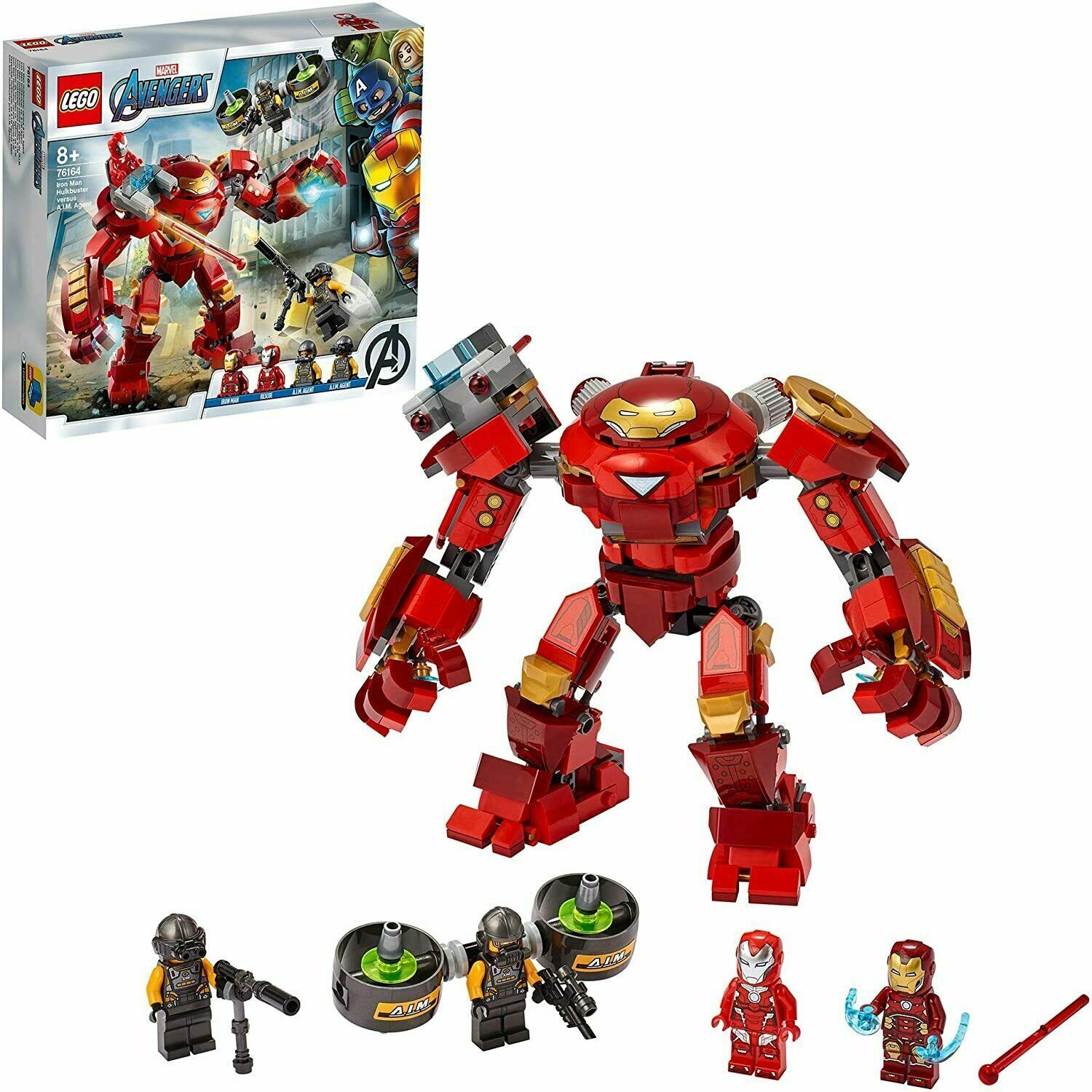 LEGO MARVEL AVENGERS - IRON MAN HULKBUSTER Vs AIM AGENT PZ 456 AGE 8+  ART 76164