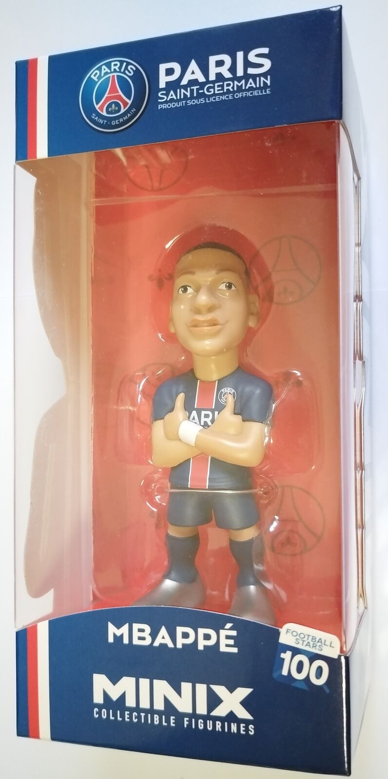 Minix PSG Paris Saint-Germain Figurine Kylian Mbappe n.100 Statuetta