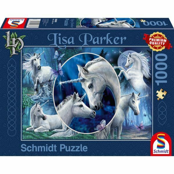 Affascinante Unicorns: Schmidt Premium Collezione Lisa Parker Puzzle 1000 P ' C