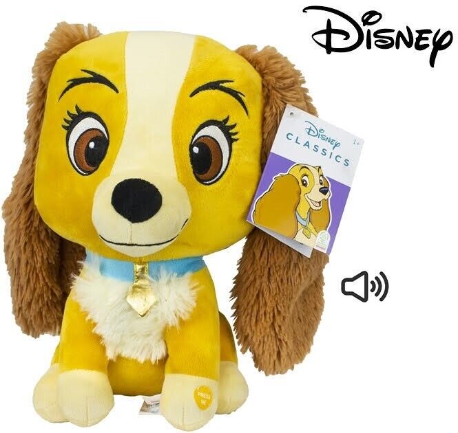 DISNEY CLASSIC PALZ PELUCHE LILLI CAGNOLINA CON SUONO LILLI E IL VAGABONDO 28CM