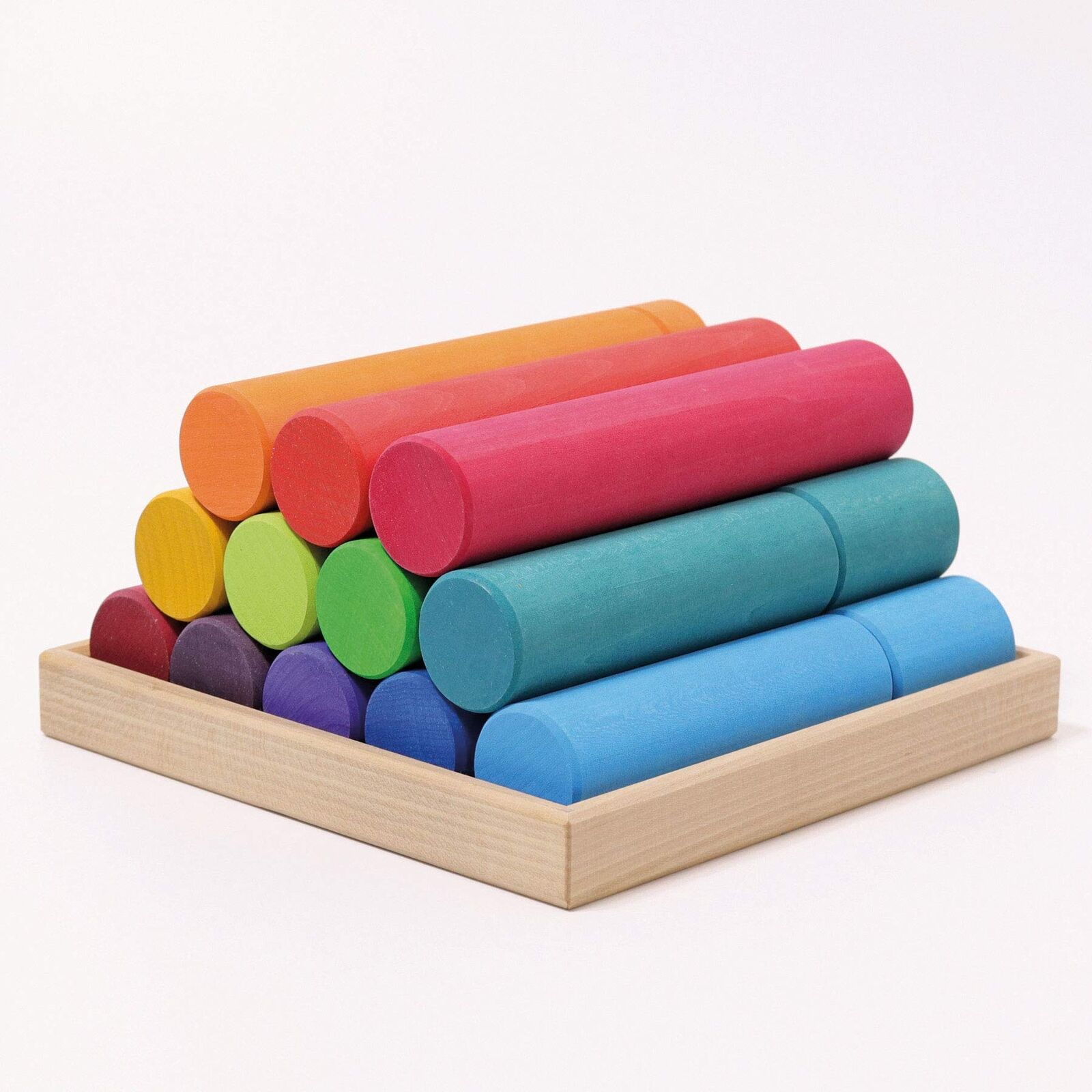 Grimm's Spiel und Holz Design Large Rainbow Construction Rollers