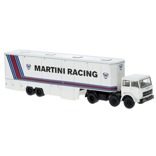 FIAT 691 T RENNTRANSPORT LANCIA MARTINI 1:87 Brekina Camion Die Cast Modellino