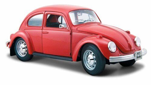 Volkswagen VW Beetle Maggiolino 1973 Red 1:24 Model 31926 MAISTO