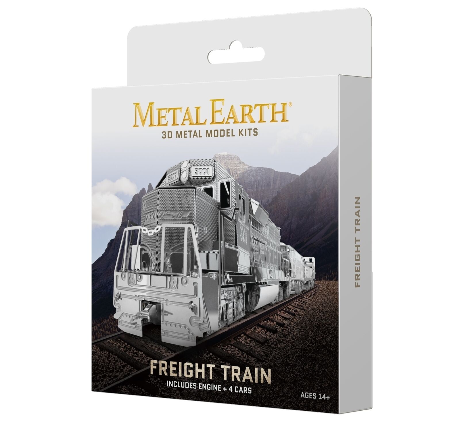 Freight Train Set Metal Earth 3D Model Kit FASCINATIONS
