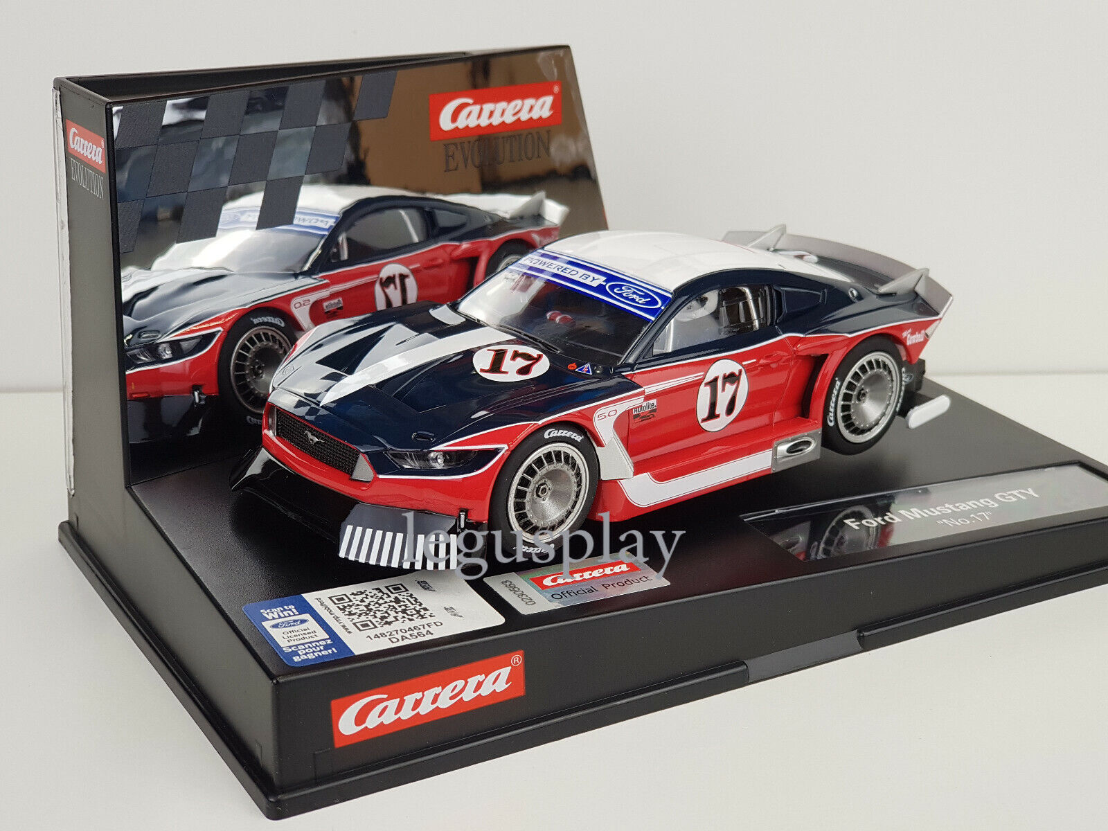 Slot car carrera Evolution 27636 Ford MUSTANG Gty N #17