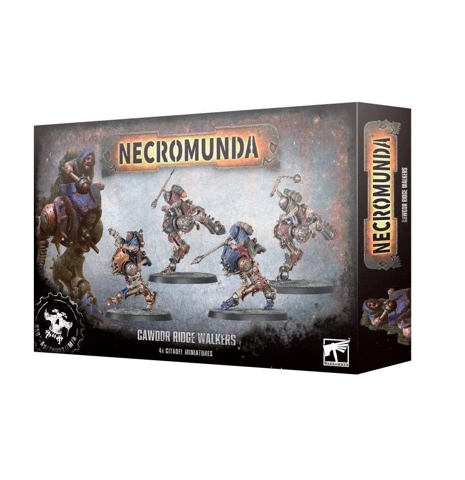 CAWDOR RIDGE WALKERS set di 4 miniature in plastica CITADEL warhammer NECROMUNDA