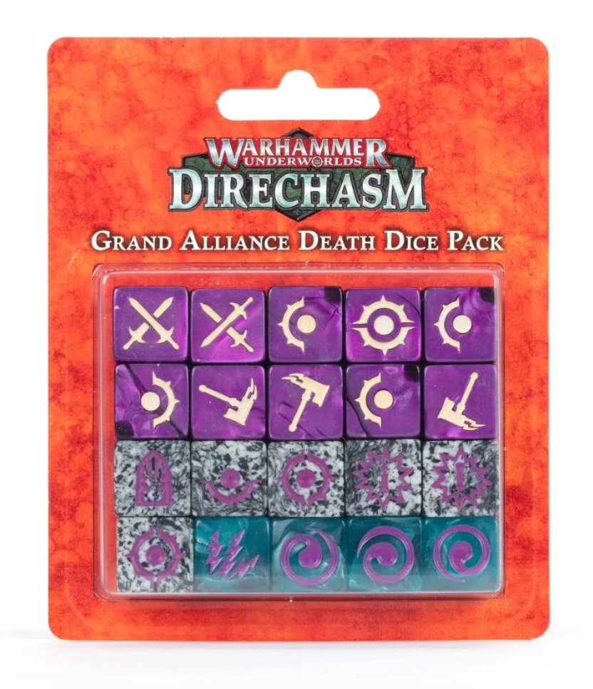 GRAND ALLIANCE DEATH DICE PACK warhammer UNDERWORLDS direchasm SET DI 20 DADI