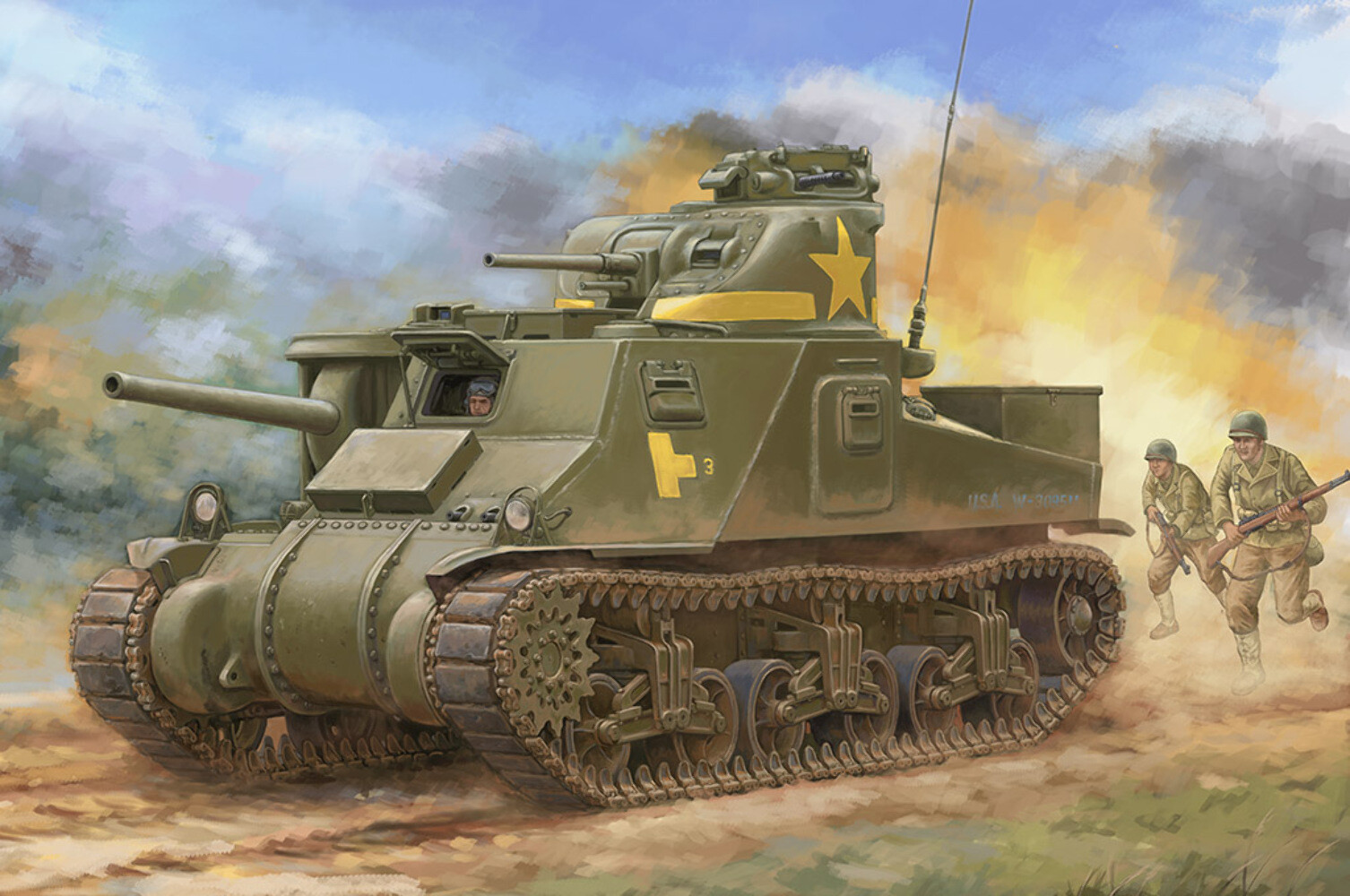 I Love Kit 1/35 M3A3 MEDIUM TANK Kit di montaggio - 63517