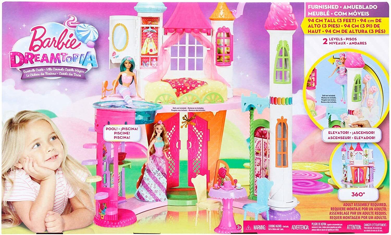 barbie castello candito regno caramelle dreamtopia castle chateau castillo DYX32