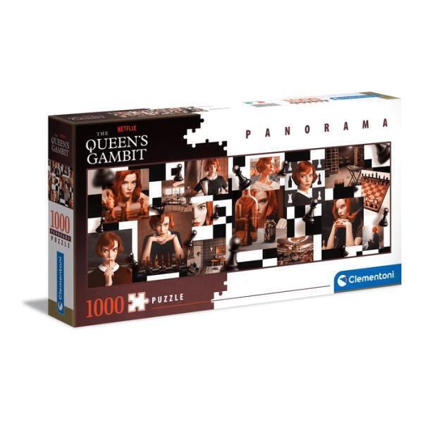 Clementoni Puzzle 1000el panorama Gambit Królowej. Queen's Gambit. Netflix ...)