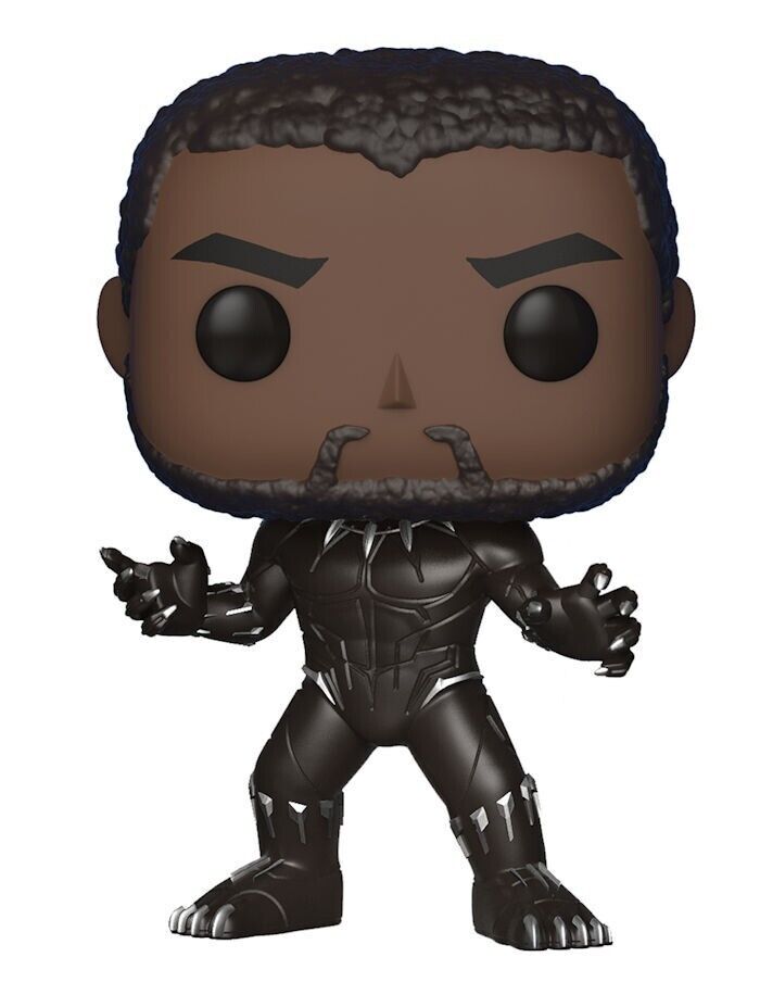 FUNKO POP MARVEL BLACK PANTHER MOVIE BLACK PANTHER VINYL FIGURE NEW