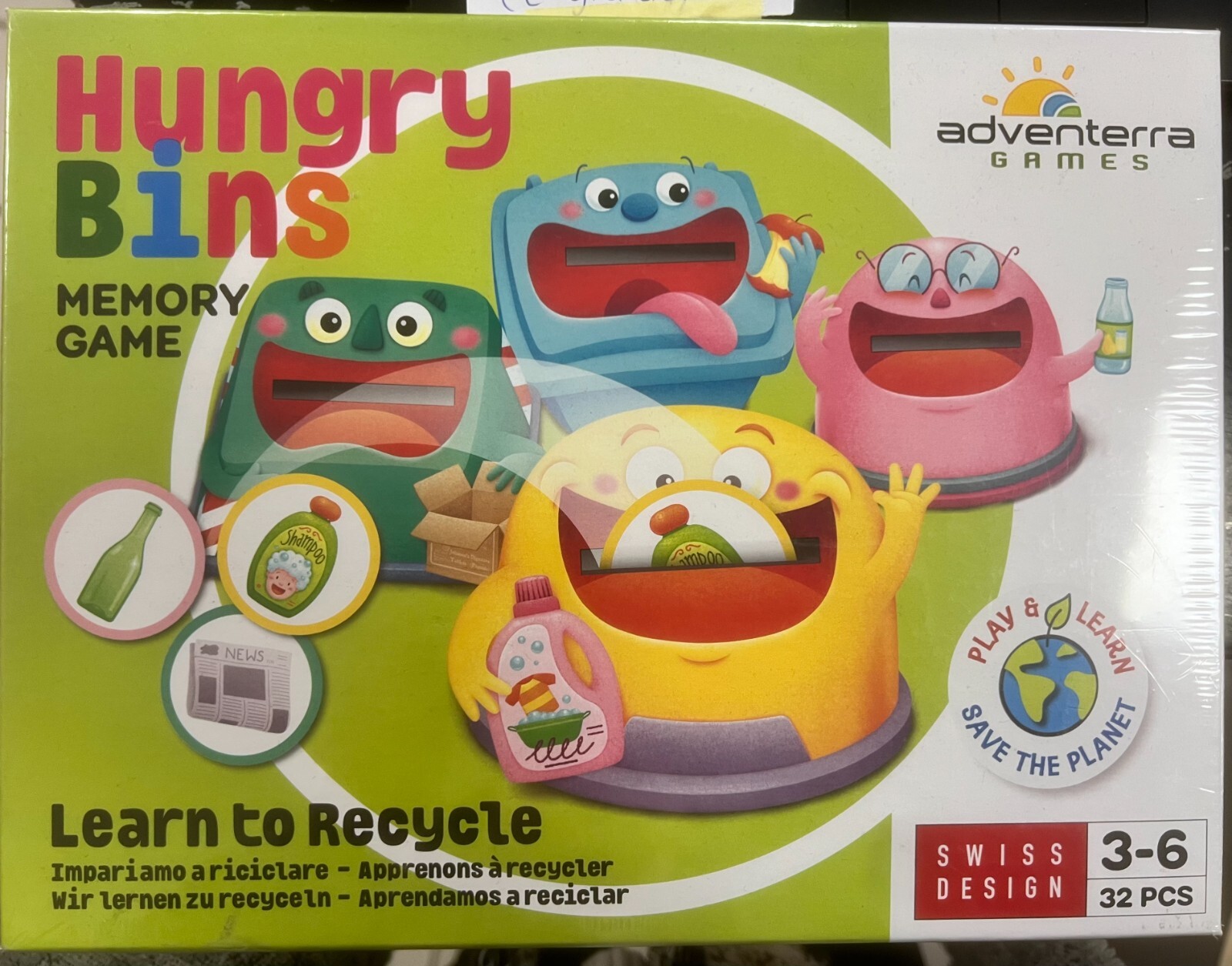 Hungry Bins - Memory Game