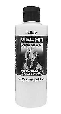 Vallejo Mecha Color Acrylic Paint Colore Acrilico 27703 Satin Varnish 200 Ml