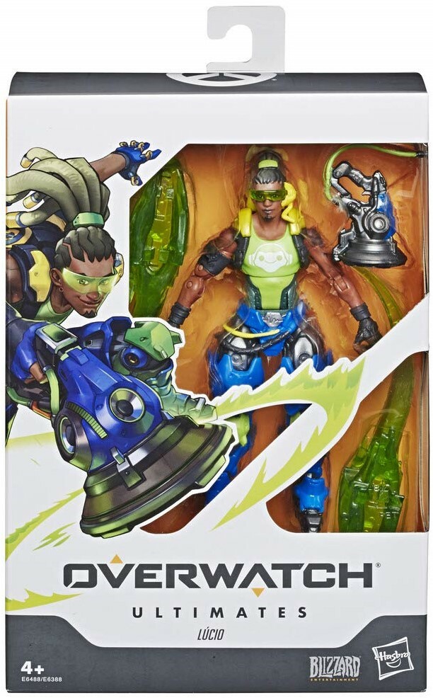 OVERWATCH ULTIMATES-LUCIO-ACTION FIGURE 15,5x23CM ARTICOLATO+ACCESSORI-HASBRO