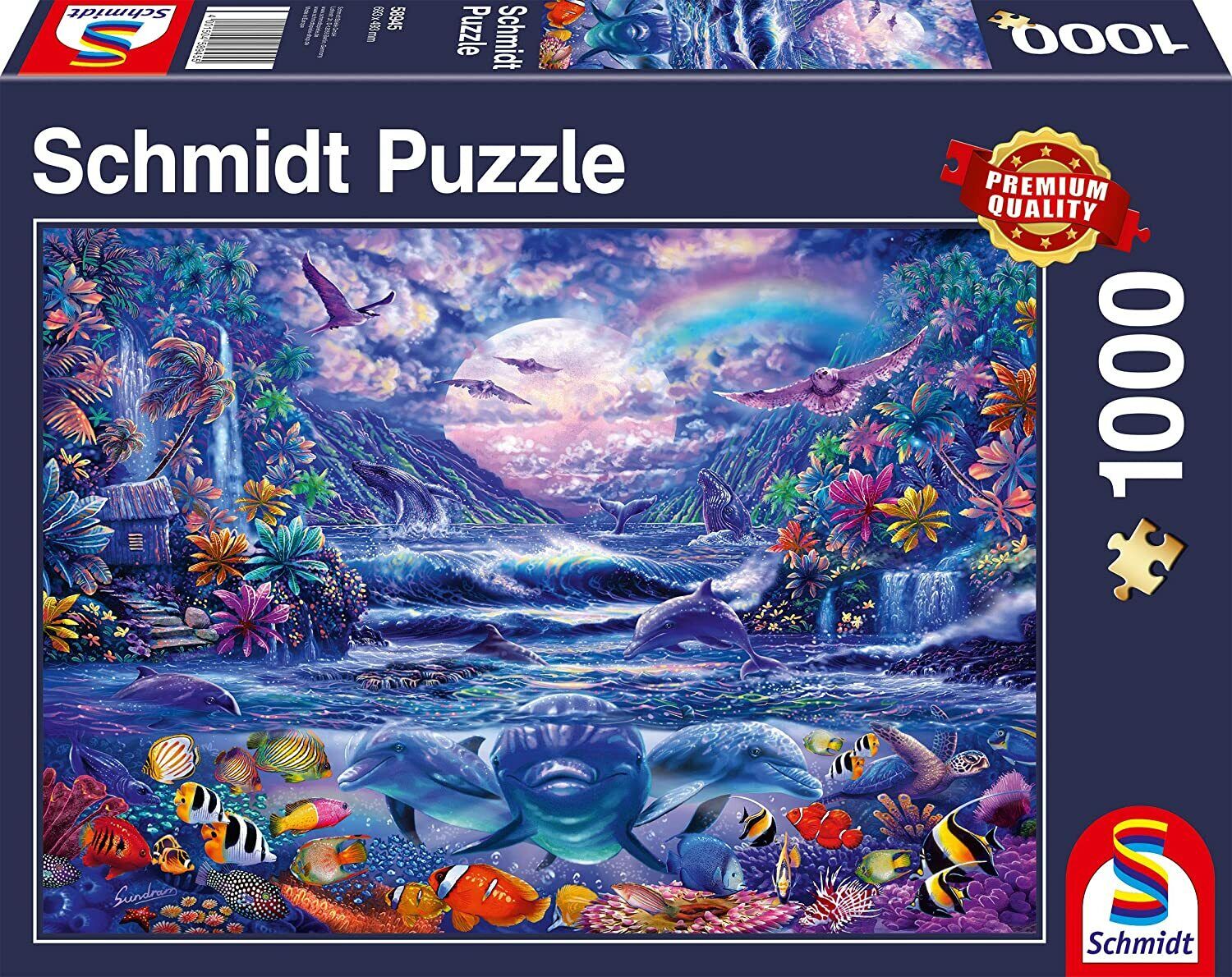 Moonlight Oasis: Schmidt Premium Collezione Fantasy Puzzle 1000 P ' Ce 5894