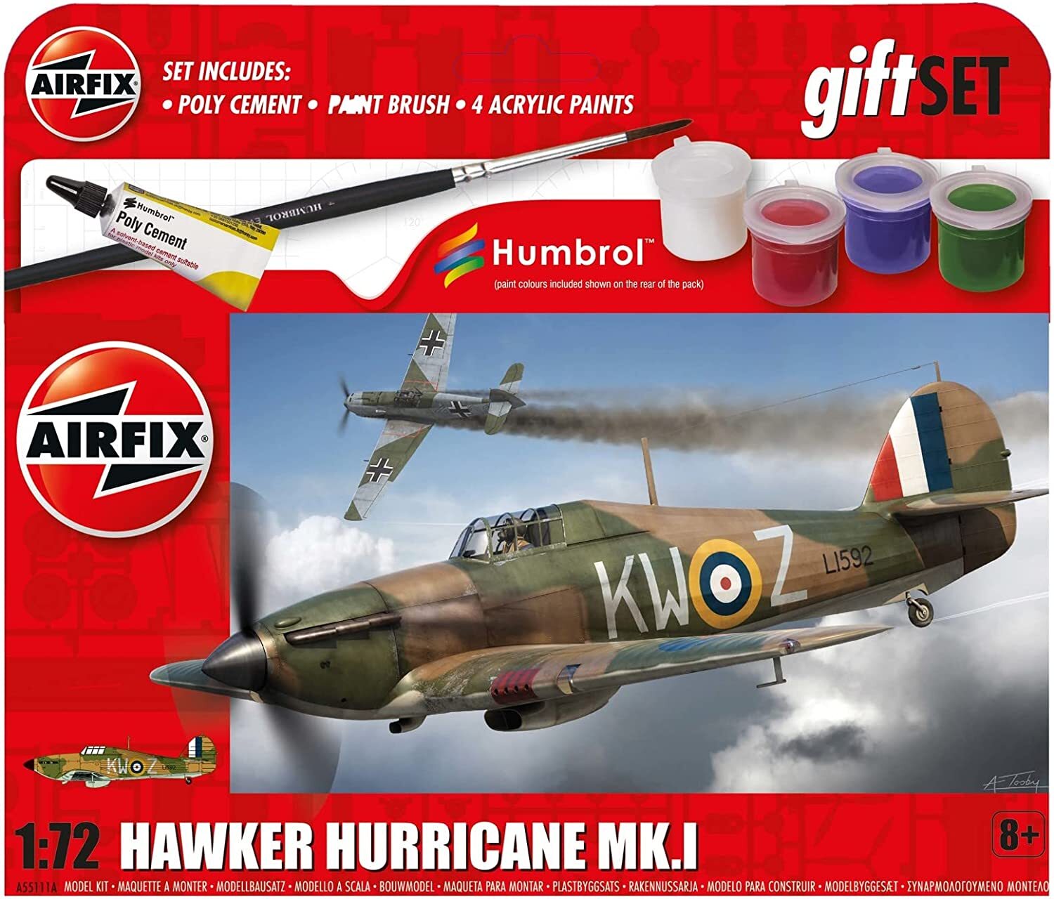 Airfix Hanging Gift Set Hawker Hurricane Mk.I Model