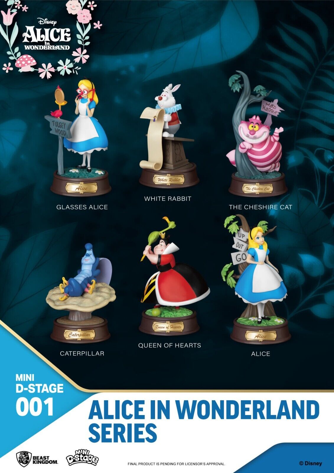 BEAST KINGDOM MINI D-STAGE ALICE IN WONDERLAND BOX SET COMPLETO