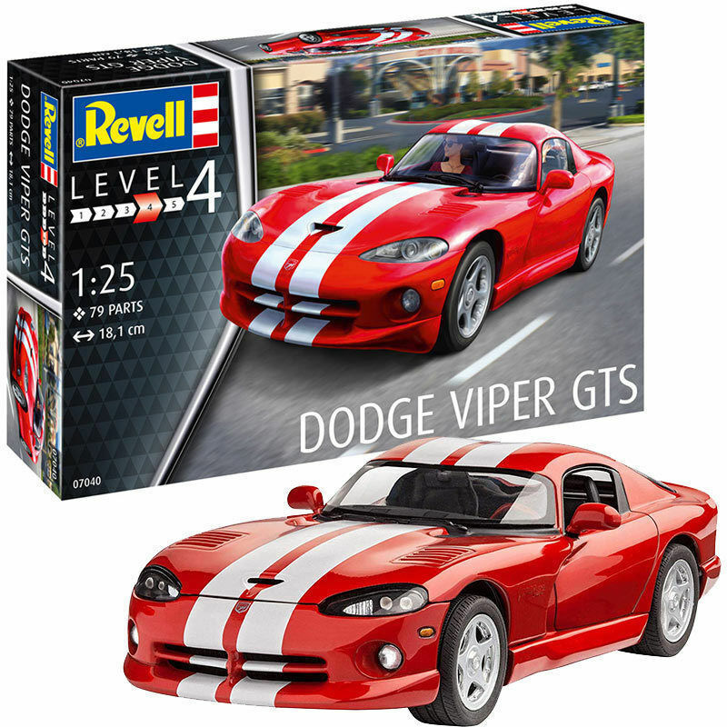 REVELL 1:25 KIT AUTO DA MONTARE E COLORARE DODGE VIPER GTS  ART 07040