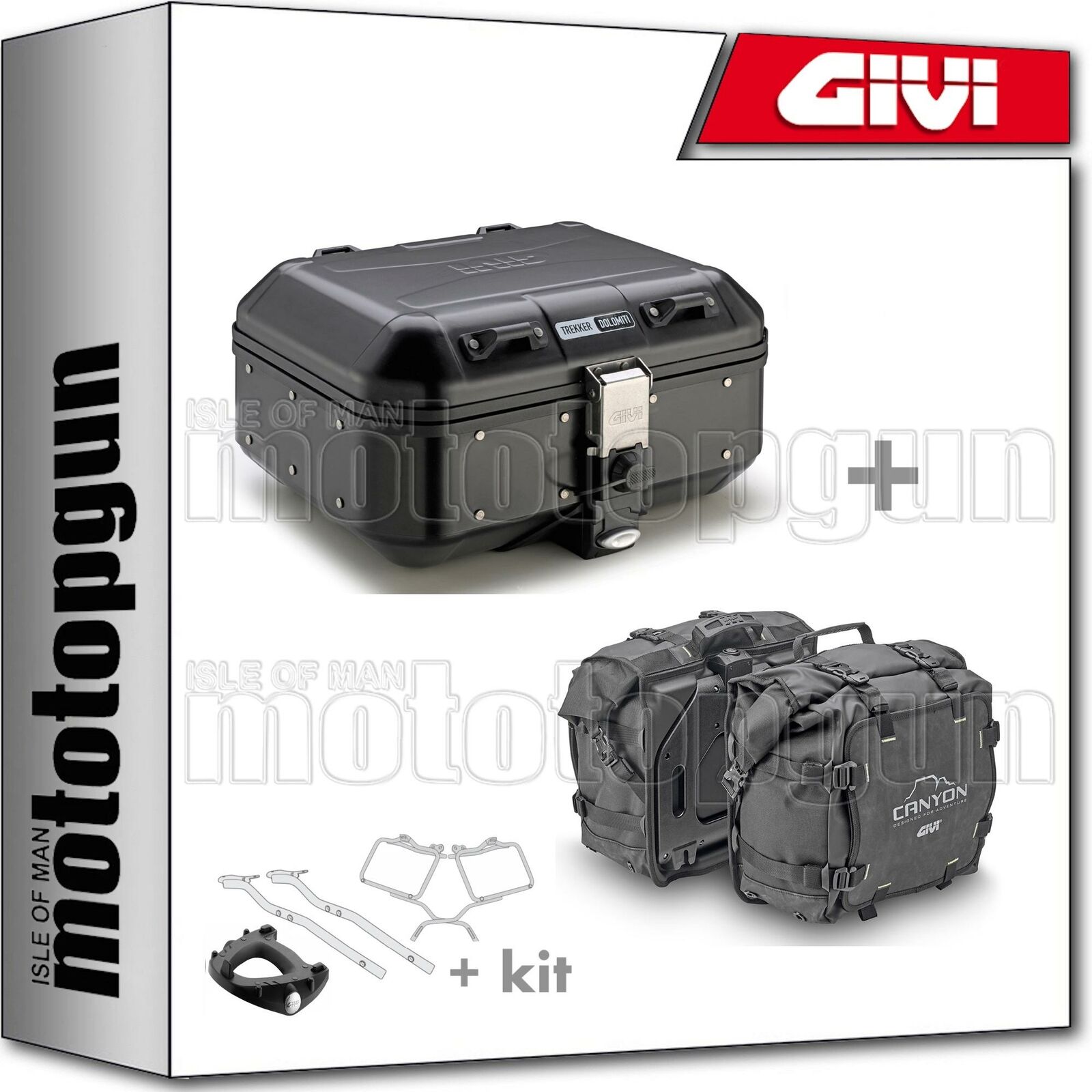 GIVI BAULETTO CANYON DLM30B + VALIGIE CANYON GRT720 HONDA XADV X-ADV 750 2017 17