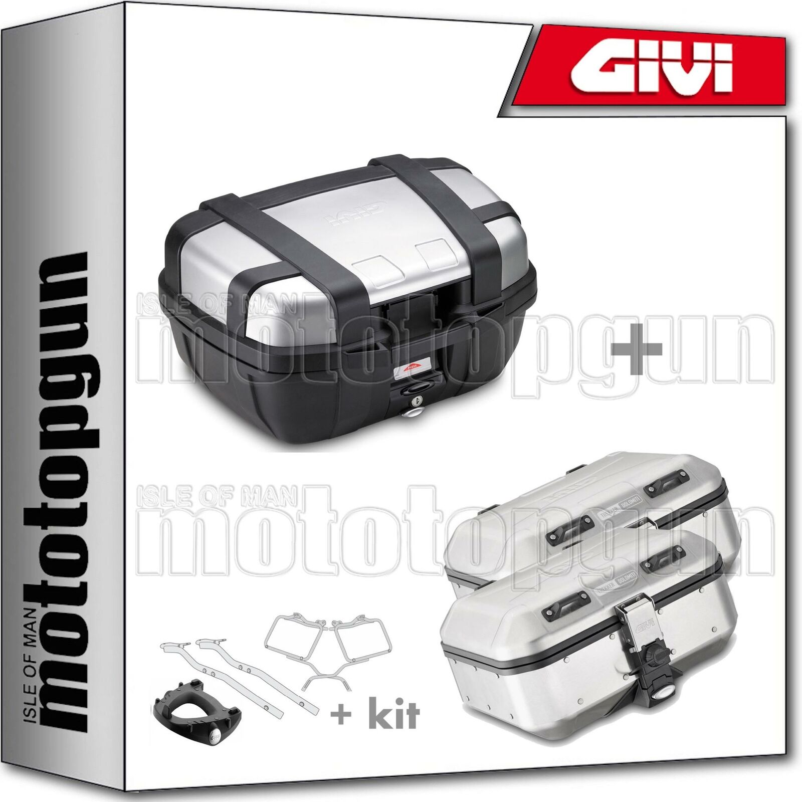 GIVI BAULETTO NERE TRK52N + VALIGIE DOLOMITI DLM30A HONDA XADV X-ADV 750 2018 18