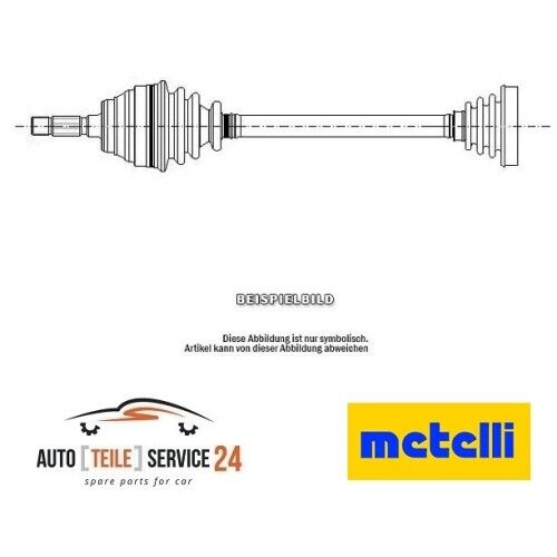 Albero Motore/semiasse Metelli 17-0139 per Citroën Fiat Lancia Peugeot