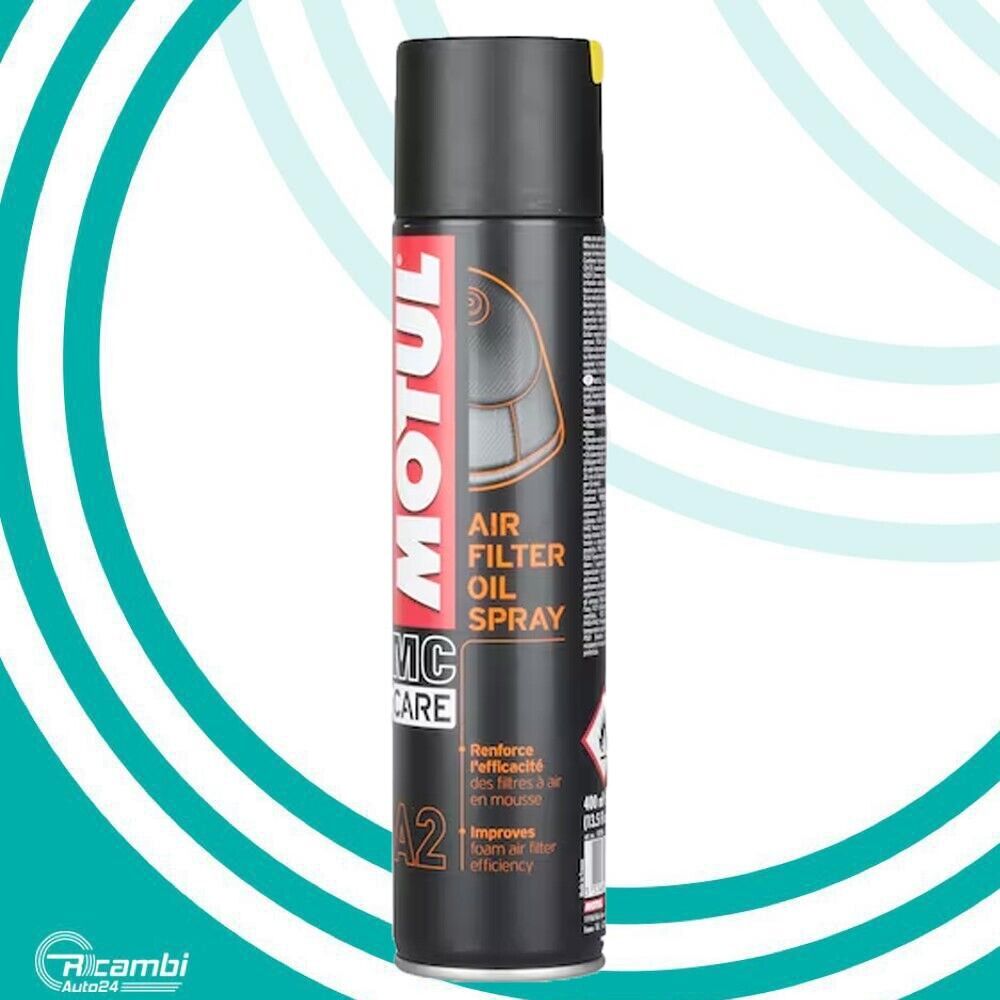 MOTUL MC CARE A2 OLIO LUBRIFICANTE SPRAY FILTRI ARIA MOTO CROSS AIR FILTER 1 PZ