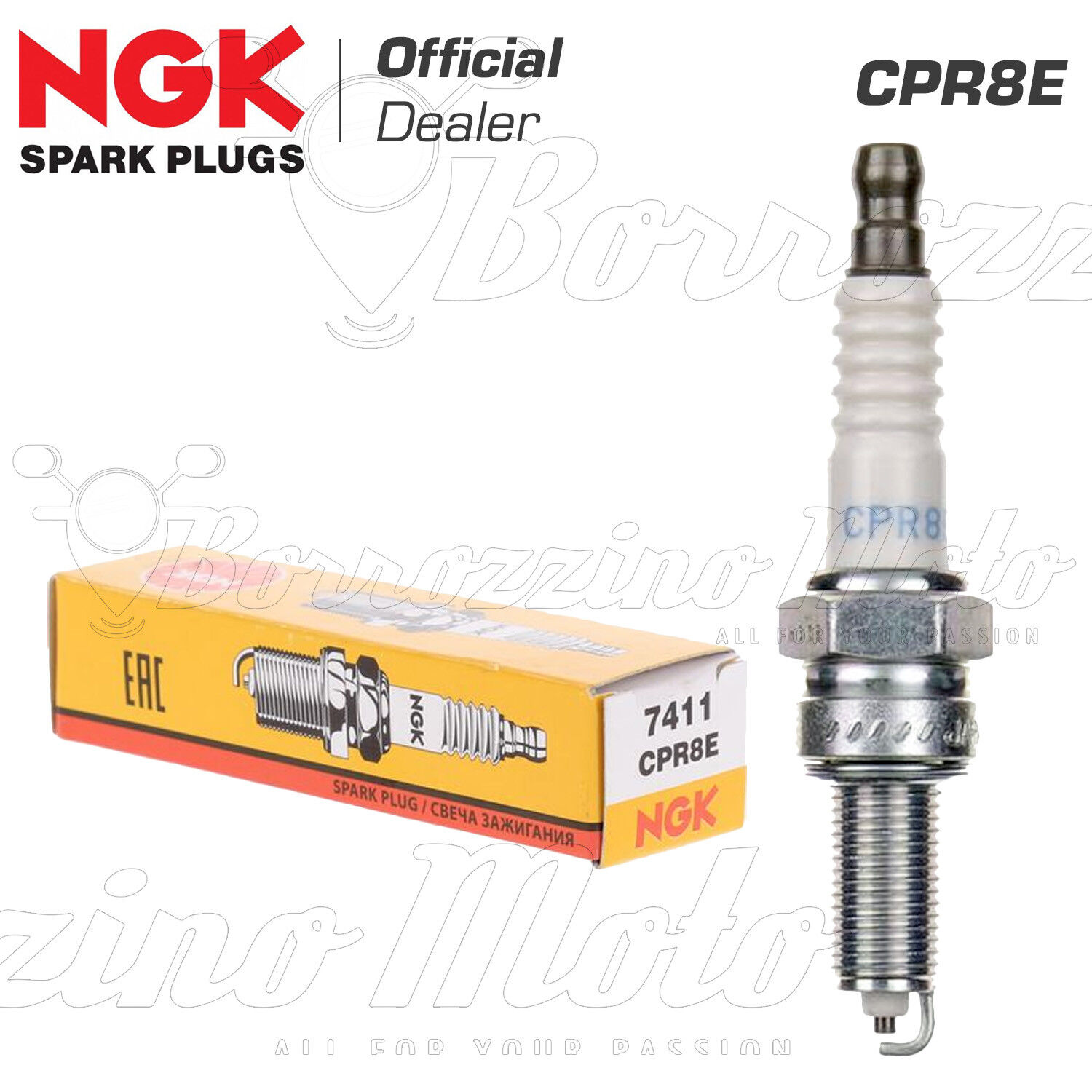 CANDELA ORIGINALE NGK CPR8E ARCTIC CAT-QUAD TRV LTD 550 2015-2015