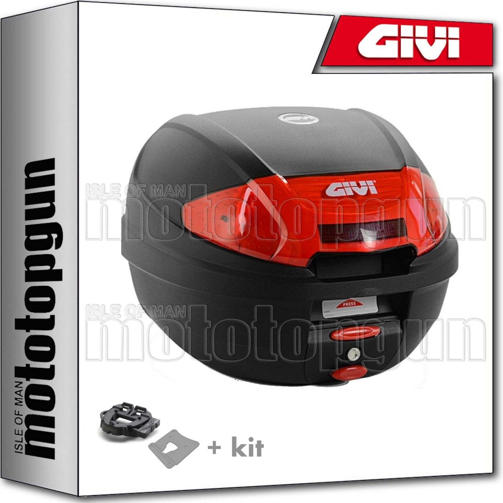 GIVI BAULETTO E300N2 + ATTACCO SUZUKI AN 650 BURGMAN EXECUTIVE 2008 08 2009 09