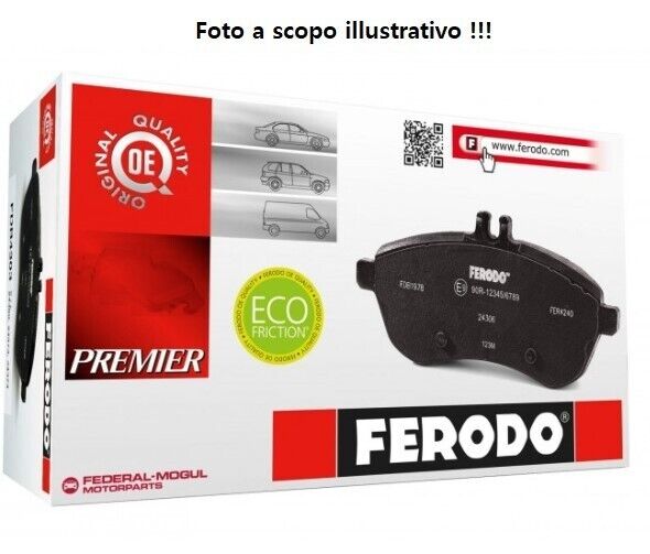 KIT PASTIGLIE FRENO POST FERODO PEUGEOT 207 CC 1.6 16V 88KW 07>13 FDB1784