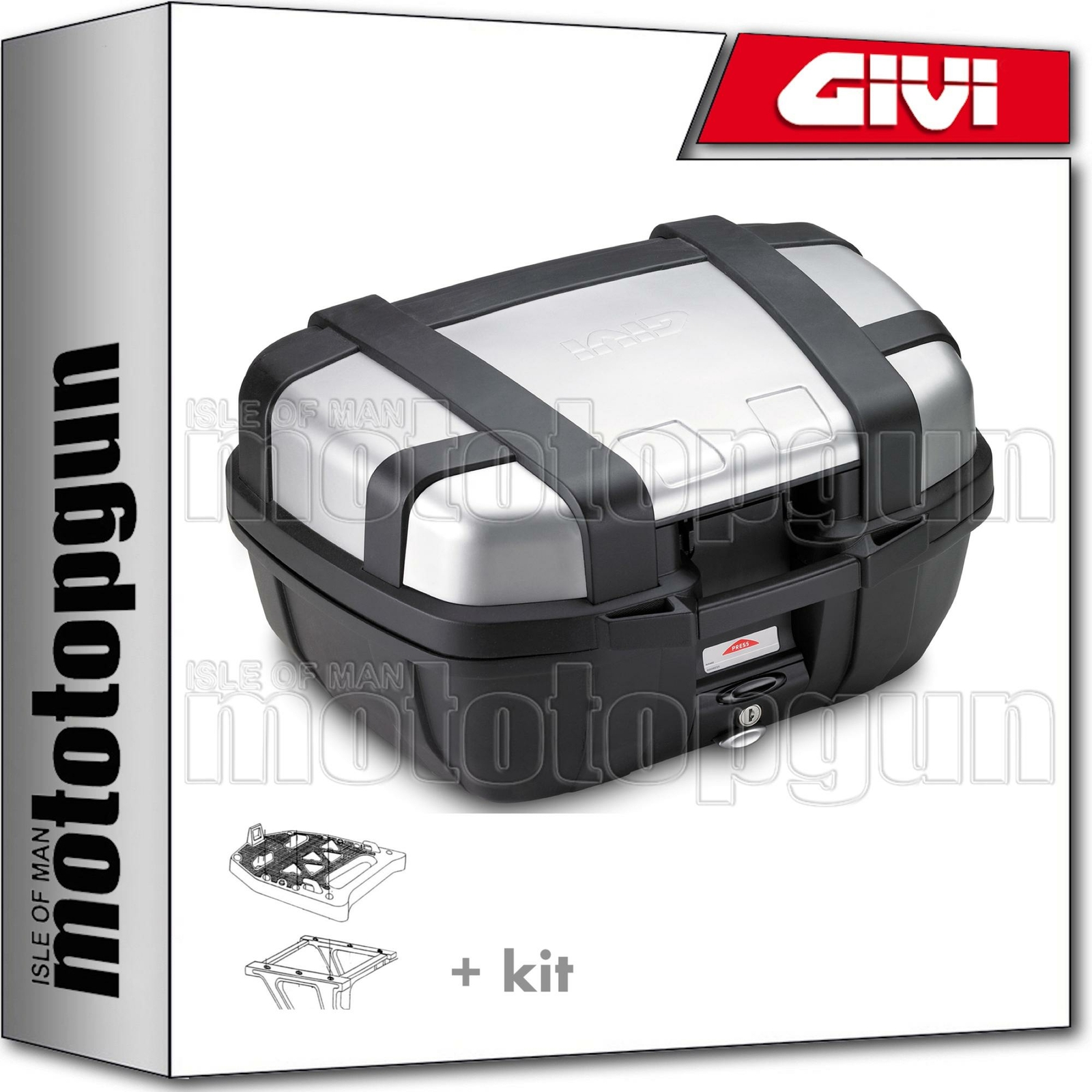 GIVI BAULETTO BLACK TRK52N + ATTACCO YAMAHA MAJESTY 400 2007 07 2008 08