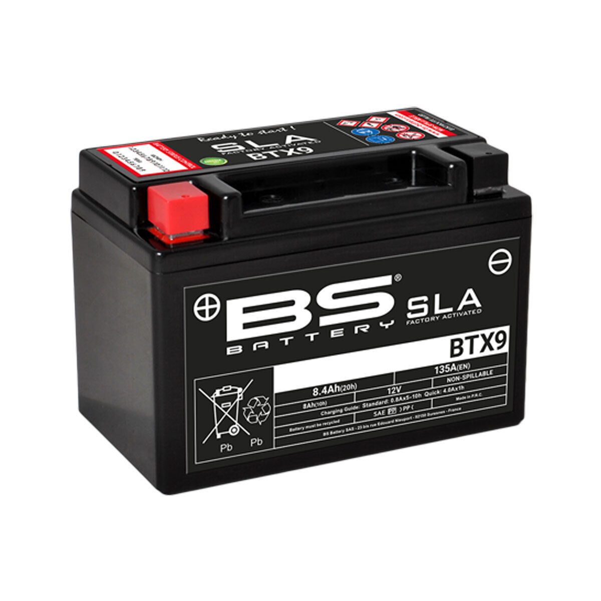 BATTERIA PRECARICATA BS BATTERY SLA BTX9 FOR BENELLI 300 BN302 2015-2016