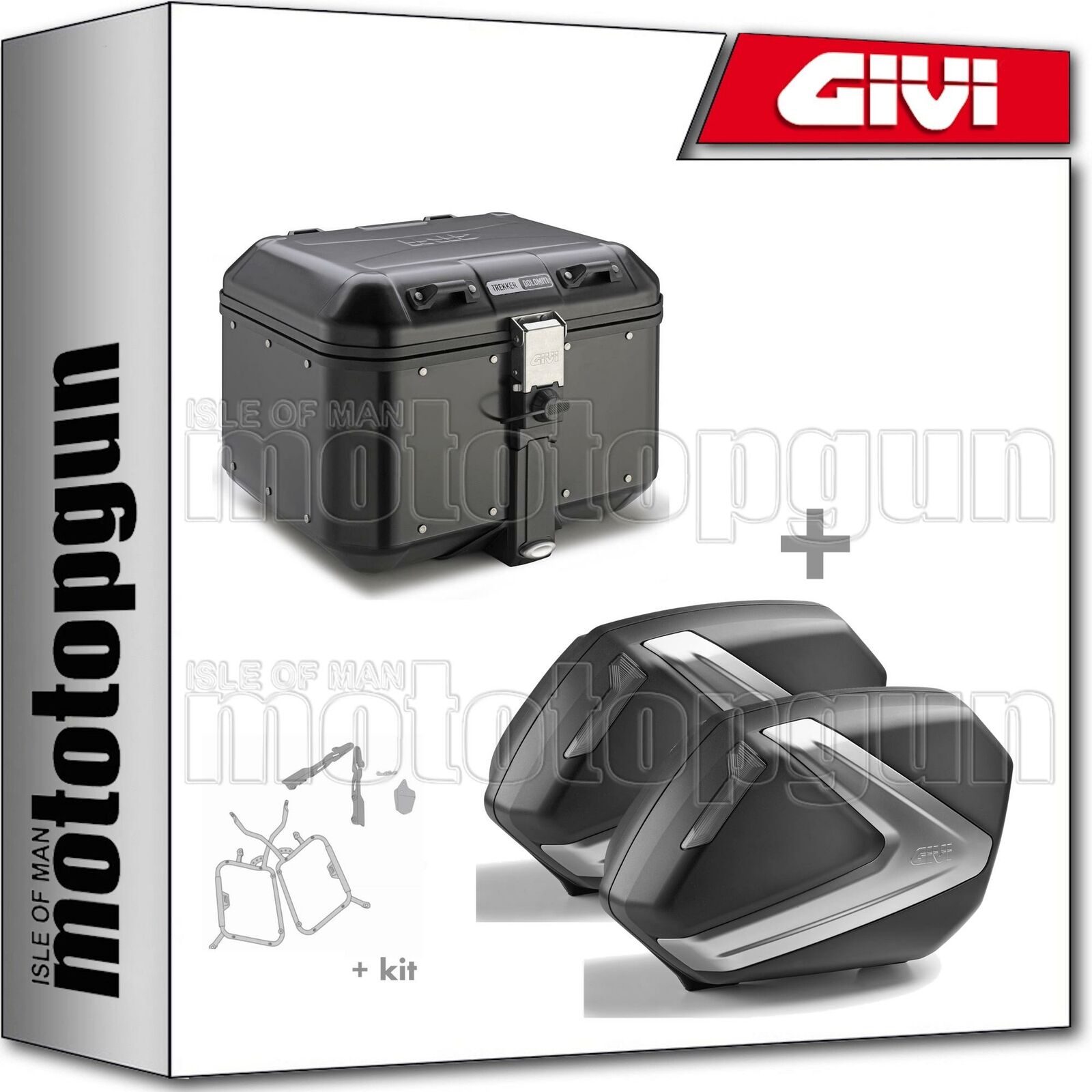 GIVI BAULETTO DOLOMITI DLM46B + VALIGIE V37NT KAWASAKI VERSYS 650 2020 20
