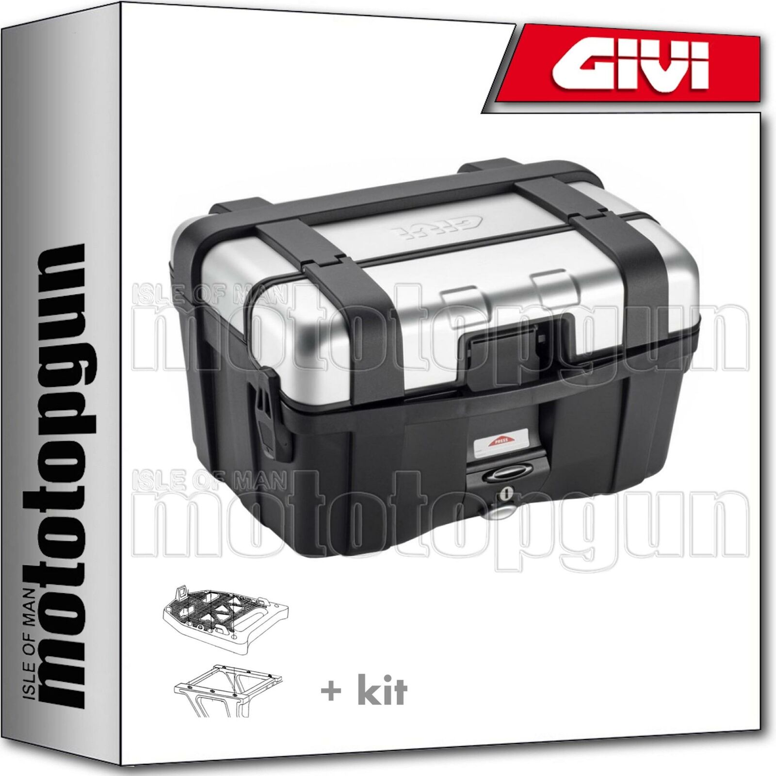 GIVI BAULETTO BLACK TRK46N + ATTACCO YAMAHA MAJESTY 400 2009 09 2010 10 2011 11