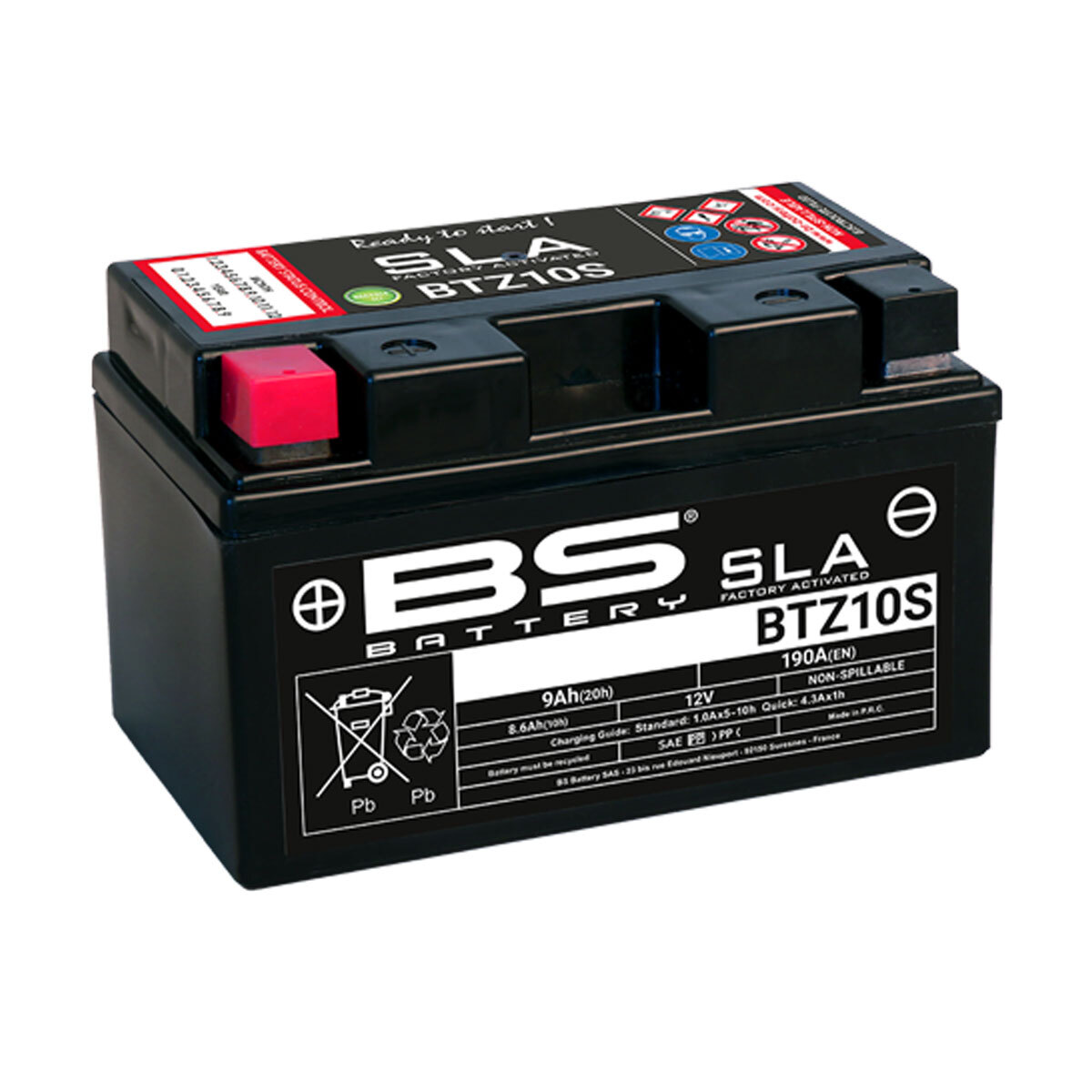 BATTERIA PRECARICATA BS BATTERY SLA BTZ10S PER HONDA 1000 CBR RR SP ABS 2014-20