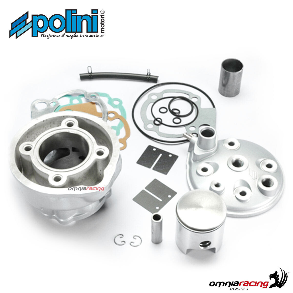 Kit gruppo termico Polini in alluminio 80cc per Beta 50RR AM6 (1999-2002) 2T