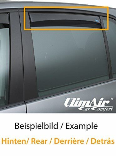 ClimAir 4563 Dark deflettore laterali, Nero (U3k)